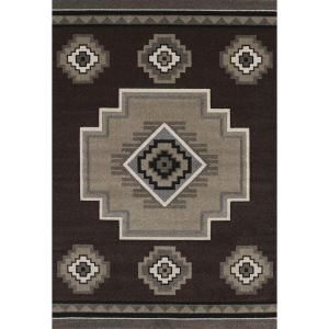 United Weavers Mountain Brown 7 ft. 10 in. x 11 ft. 2 in. Area Rug 401 01250 912L
