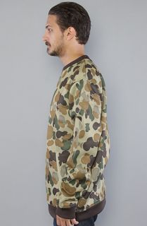 Burton The Chapin Crewneck Sweatshirt in Grayeen Fowl Camo