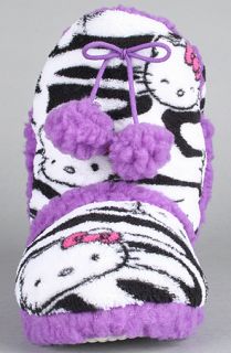Hello Kitty Intimates The Hello Kitty Super Plush Bootie in Purple and Zebra