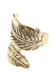 Accessories Boutique Ring Grecian Leaves Wrap in Gold