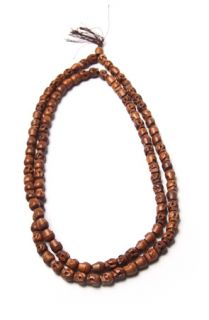 Native Vibe Jewelry Brown Skull Wood Necklace