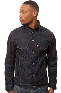 Levis Commuter Jacket The Commuter Trucker in Rigid like Indigo Denim Blue