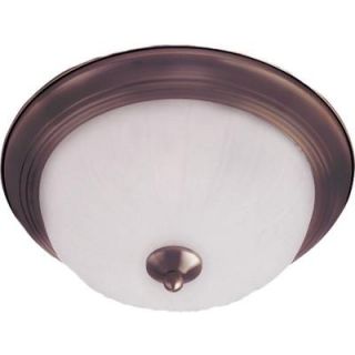Illumine 1 Light Oil Rubbed Bronze Flush Mount with Frosted Glass CLI MA41388223