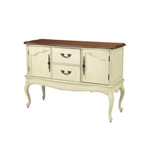 Home Decorators Collection Provence Buffet in White/Chestnut 0823600410
