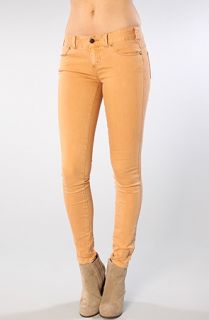 Free People The Colored Regular Rise Skinny Pants in Rust