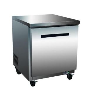 Maxx Cold X Series 6.5 Cu. Ft. Undercounter Refrigerator in Stainless Steel MXCR27U