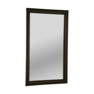 Home Decorators Collection Vogue 22 in. W x 36 in. H Black Metal Console Wall Mirror VM9944