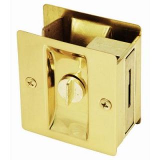 Design House Polished Brass Pocket Door Privacy Hardware 202838