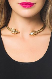 Melody Ehsani Necklace The Aries Ram Head Choker in Gold