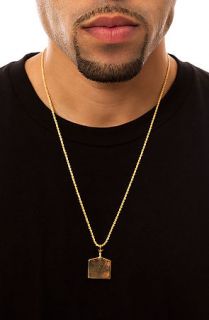 Han Cholo Necklace HC Grill Pendant in Gold