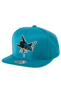 Mitchell & Ness Hat San Jose Sharks Snapback in Teal