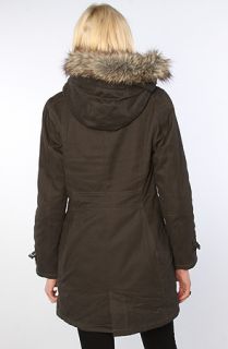 Spiewak  The McElroy Hooded Parka With Removable Faux Fur in Raven Gray