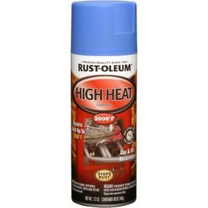 Rust Oleum Automotive 12 oz. High Heat Enamel Flat Blue Spray (6 Pack) 248909