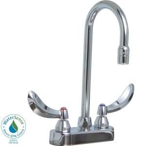 Delta Commercial 4 in. Centerset 2 Handle High Arc Bathroom Faucet in Chrome 27C4844