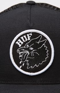 HUF The DBC Wolf Snapback Cap in Black
