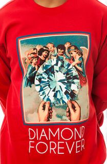 Diamond Supply Co. Sweatshirt Diamond Forever Crewneck in Red