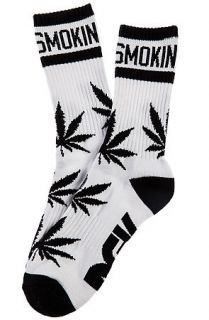 DGK Socks The Stay Smokin' Crew in White and Black