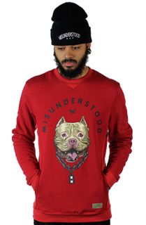 Entree LS MISUNDERSTOOD PITBULL Red Crewneck