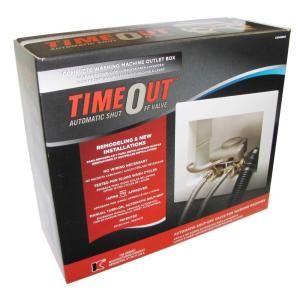 TimeOut 1/2 in. Brass Washing Machine Automatic Timer Valve with Installation Box 2354RBBX