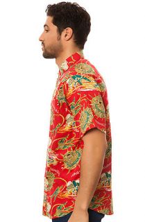 HUF Shirt Souvenir SS Buttondown in Red