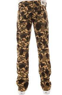 Rustic Dime Pants Slim Twill in Bubble Camo Green