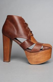 Jeffrey Campbell The Ford Shoe in Brown Combo