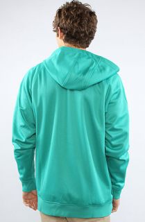 Analog The Transpose Zip Up Hoody in Teal
