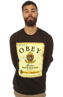 Obey  Sweatshirt Whiskey Crewneck in Black