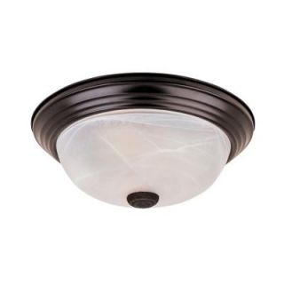 Designers Fountain Shelley Collection 2 Light Flush Ceiling Oil Rubbed Bronze Compact Fluorescent Fixture HC0593