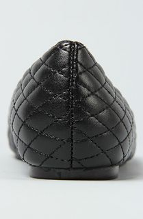 Jeffrey Campbell The Crown II Shoe in Black Quilt and Silver Spikes