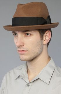 Brixton The Roosevelt Fedora in Pecan Felt