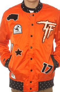 TRUKFIT The Satin Jacket in Tangerine Tango