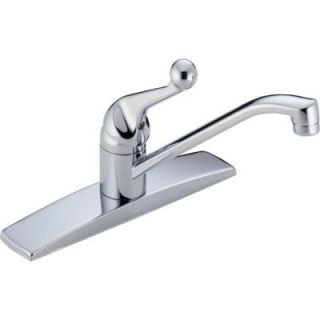 Delta Classic Single Handle Kitchen Faucet in Chrome with Fittings 100LF WF