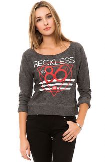 Young & Reckless Crewneck Geometry 86 in Heather Grey