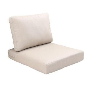 Hampton Bay Beverly Beige Replacement 2 Piece Outdoor Chair Cushion Set 89 22301