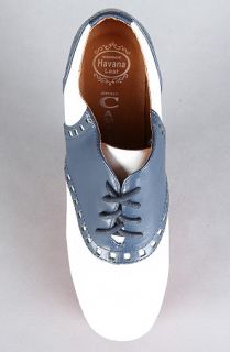 Jeffrey Campbell The Lindy Hop Shoe in Navy and White