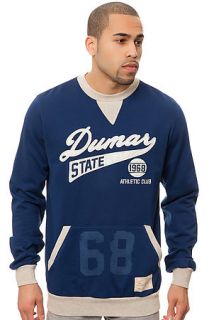 Hawke & Dumar Sweatshirt The Dumar State 68 in Heather Oatmeal & Navy