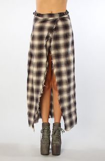 UNIF The Gwen Skirt in Blur Plaid