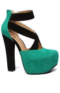*Sole Boutique Heel Your It Shoe in Aqua and Black