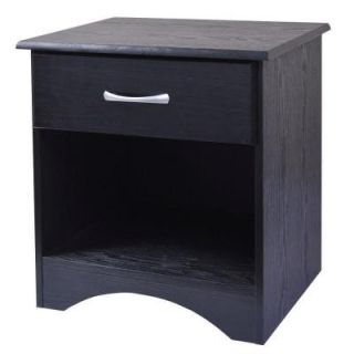 New Visions by Lane Bedroom Essentials Black 1 Drawer Night Stand DISCONTINUED 336 811