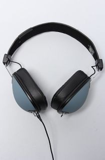 Skullcandy Headphones Over Ear Aviator Polished Travel Metal Blue Black