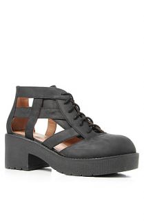 Jeffrey Campbell The Thomb Boot in Black Distressed