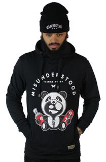 Entree LS MISUNDERSTOOD PANDA Black Hoodie