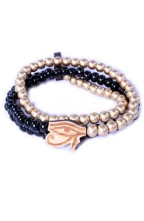 Domo Beads Eye of Horus Wrap BraceletJatoba