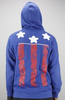Entree LS Entree LS The USA FLAG Blue Hoody With Patches