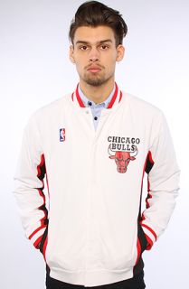 Mitchell & Ness Jacket Chicago Bulls NBA Authentic Warm Up in White