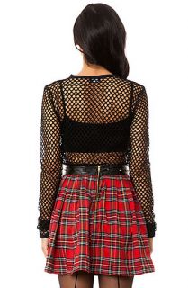 Reverse Skirt The Studded Plaid in Red