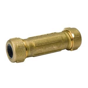 Mueller Streamline 3/4 in. Brass Pressure FPT x FPT Compression Coupling 160 304HC