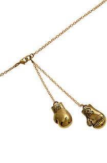 Monserat De Lucca Necklace Boxing Gloves in Brass