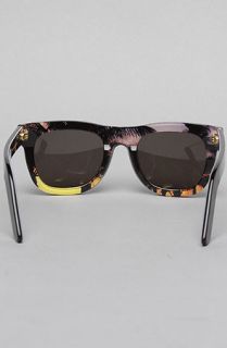 Super Sunglasses The Ciccio Print Sunglasses in Black and Sunset